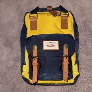 Himawari Contrast Waterproof Nylon Backpack Bag